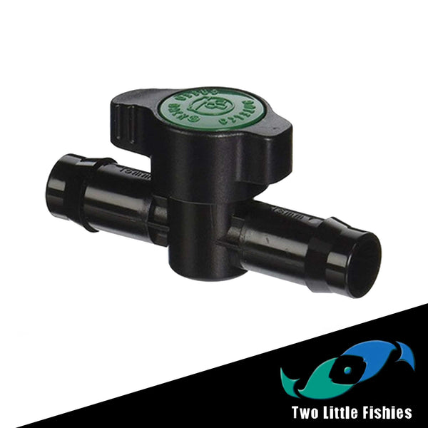Two Little Fishies Plastic Barbed Aquatic Ball Valve - for flex hose 1"
