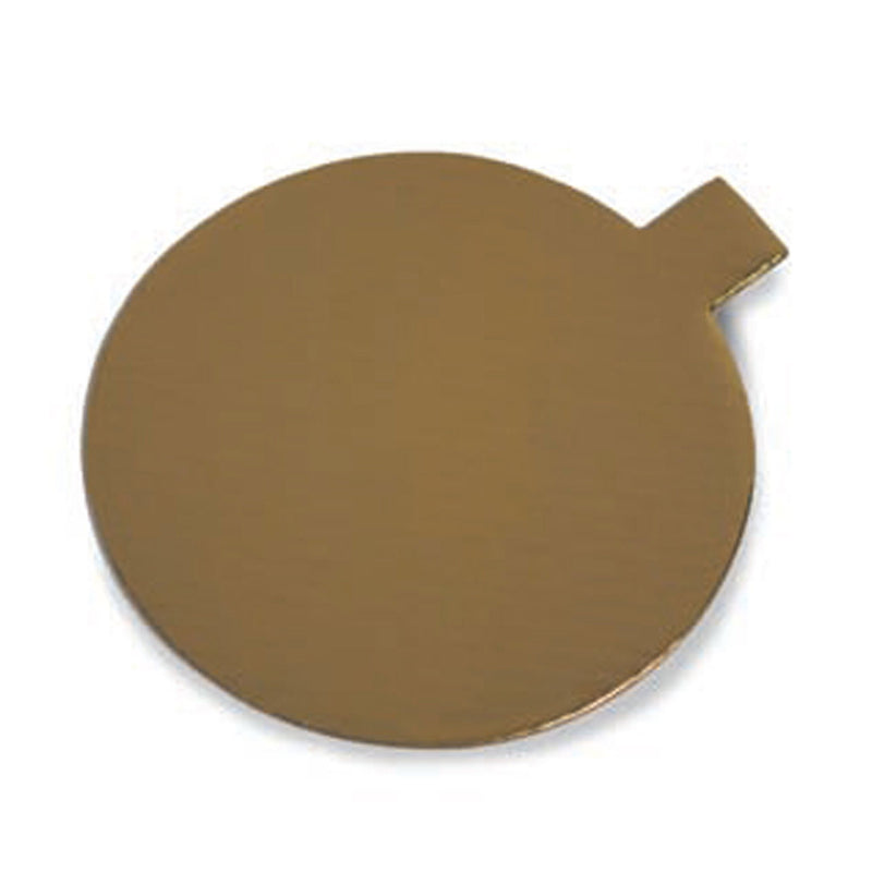 3.1"D Gold Cake Board with Tab,Case of 400