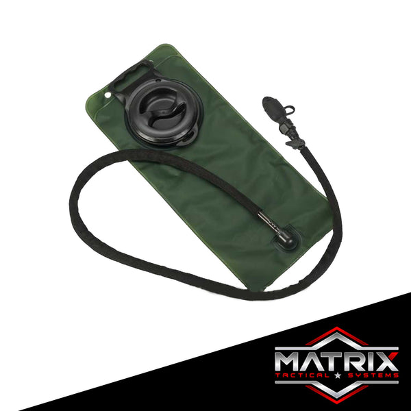 Matrix 2.5L Hydration Bladder with Insulated Hose and Detachable Mouthpiece (Color: Black Tube)