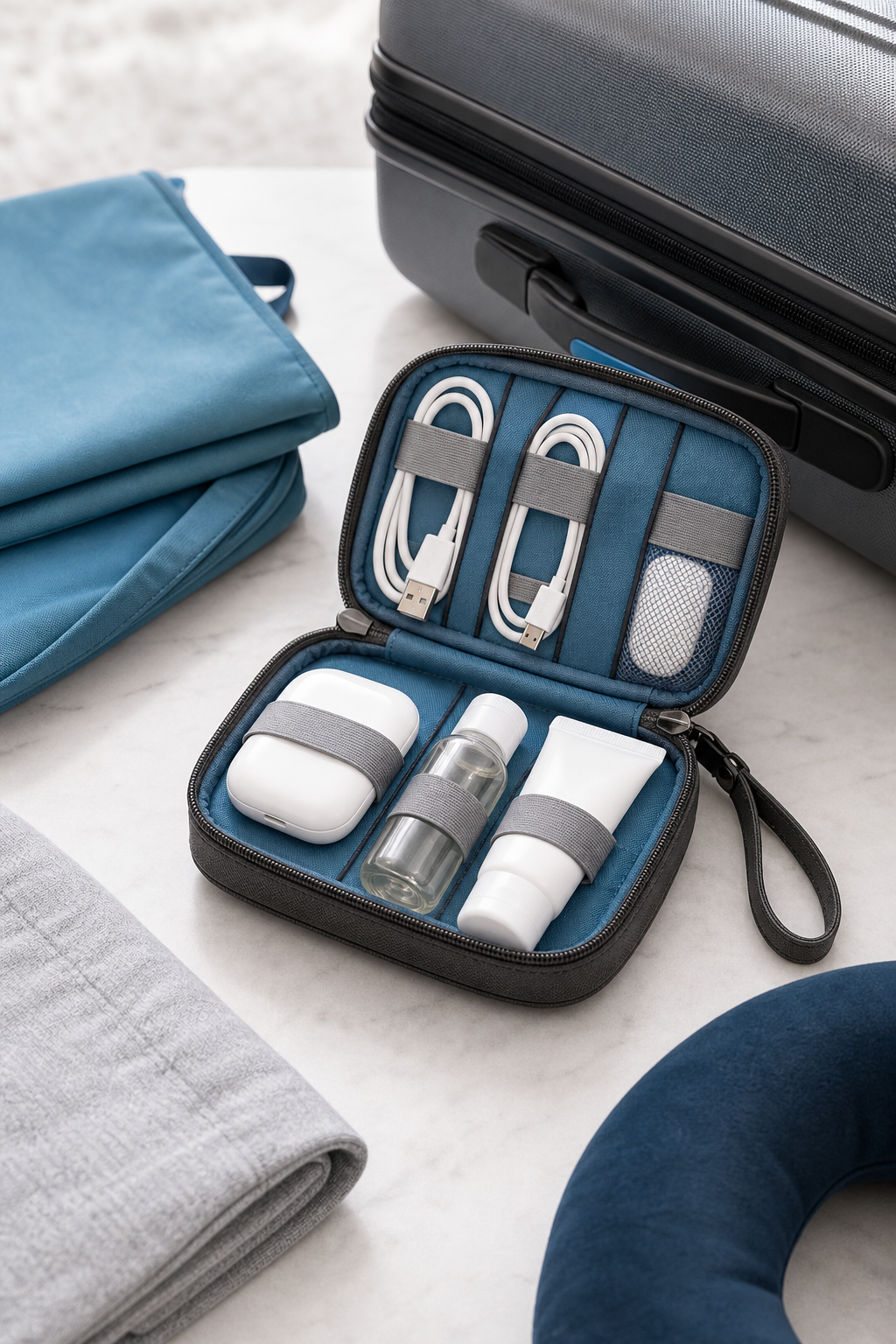 Compact Travel Accessory Case
